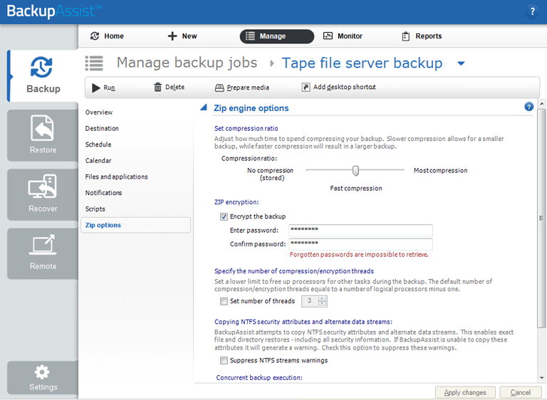 Tape backup software solutions for backup, archiving and ransomware