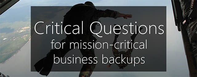 mission-critical business backups