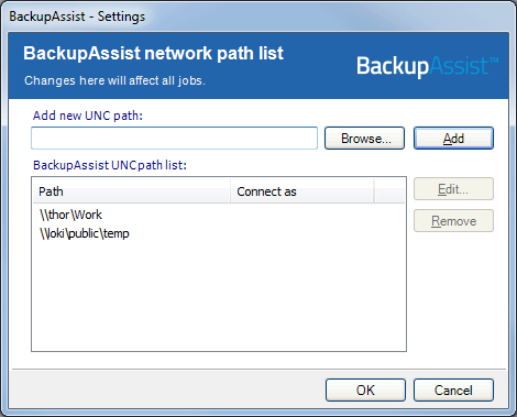 Adding mapped network drives