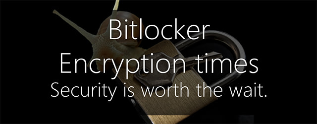 Bitlocker encryption times